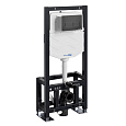 Инсталляция для унитаза WasserKRAFT Dill 61TLT.010.ME.MB03 с клавишей смыва черный Инсталляция для унитаза WasserKRAFT Dill 61TLT.010.ME.MB03 с клавишей смыва черный