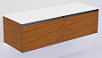 Тумба под раковину Armadi Art QUATRO 790-M2-140(70+70)-W-A+L 140 см (70+70) WILLOW профиль ANTHRACITE Тумба под раковину Armadi Art QUATRO 790-M2-140(70+70)-W-A+L 140 см (70+70) WILLOW профиль ANTHRACITE