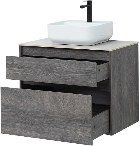 Тумба под раковину Aquanet Nova Lite 75 дуб рошелье (2 ящика) 00242273 Тумба под раковину Aquanet Nova Lite 75 дуб рошелье (2 ящика) 00242273