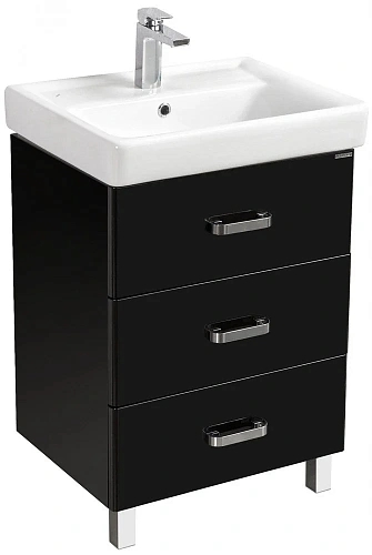 Тумба под раковину Aquaton Америна 60 М черная 1A168901AM950 Тумба под раковину Aquaton Америна 60 М черная 1A168901AM950
