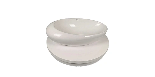 Раковина Sintesi SIN-LVB-APP-406 в ванную комнату накладная белая 490х310х150, без отверстия под смеситель Раковина Sintesi SIN-LVB-APP-406 в ванную комнату накладная белая 490х310х150, без отверстия под смеситель