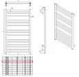 Полотенцесушитель электрический Grota Classic 48 x 150 см полированный Classic 480*1500-e-p Полотенцесушитель электрический Grota Classic 48 x 150 см полированный Classic 480*1500-e-p