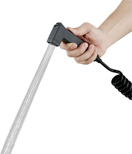 Гигиеническая лейка STWORKI Карлстад KAS-06b матовый черный 549684 Гигиеническая лейка STWORKI Карлстад KAS-06b матовый черный 549684