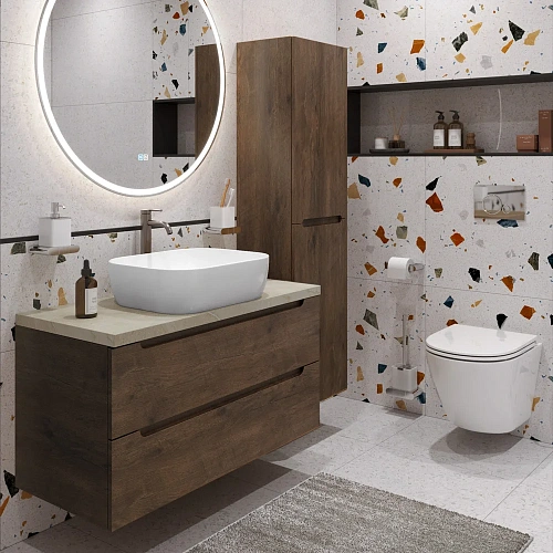 Тумба со столешницей и раковиной BelBagno ETNA 80 etna80rw-kepmco-1302-set подвесная ETNA80RW-KEPMCO-1302-SET Тумба со столешницей и раковиной BelBagno ETNA 80 etna80rw-kepmco-1302-set подвесная ETNA80RW-KEPMCO-1302-SET