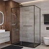 Душевой уголок CEZARES LUX-AH-FS-11-130/80-C-GM 130x80 см, профиль оружейная сталь, стекло прозрачное Душевой уголок CEZARES LUX-AH-FS-11-130/80-C-GM 130x80 см, профиль оружейная сталь, стекло прозрачное