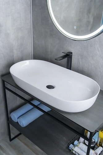 Раковина Gid N9348 51200 накладная белая 81x41x14 Раковина Gid N9348 51200 накладная белая 81x41x14