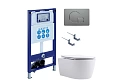Комплект унитаза SET Aquatek ЕВРОПА New-070 4в1 с инсталляцией, креплением, клавишей смыва и сиденьем микролифт Комплект унитаза SET Aquatek ЕВРОПА New-070 4в1 с инсталляцией, креплением, клавишей смыва и сиденьем микролифт