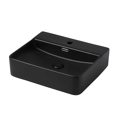 Раковина ABBER Rechteck AC2203MB накладная, черная матовая Раковина ABBER Rechteck AC2203MB накладная, черная матовая