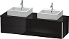 Тумба под раковину Duravit XSquare XS4917B4040 160 см черный глянцевый