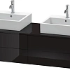 Тумба под раковину Duravit XSquare XS4917B4040 160 см черный глянцевый Тумба под раковину Duravit XSquare XS4917B4040 160 см черный глянцевый