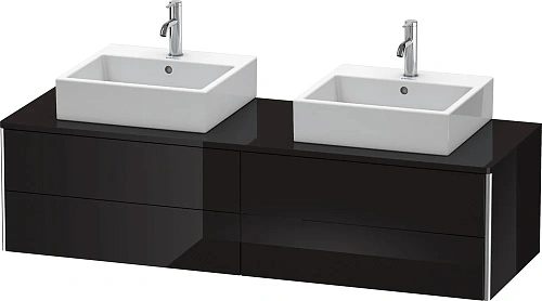 Тумба под раковину Duravit XSquare XS4917B4040 160 см черный глянцевый Тумба под раковину Duravit XSquare XS4917B4040 160 см черный глянцевый