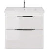 Тумба под раковину DREJA PRIME, 90 см, подвесная/напольная, 2 ящика, белый глянец 99.9302 Тумба под раковину DREJA PRIME, 90 см, подвесная/напольная, 2 ящика, белый глянец 99.9302