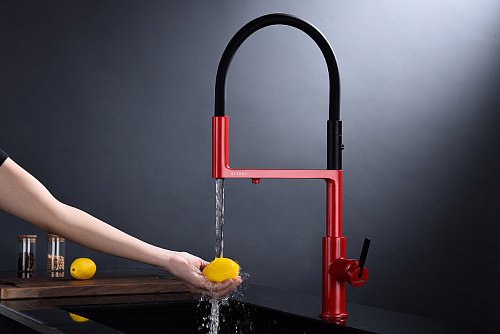 Смеситель для кухни Paulmark Tornado пламя To213402-FI Смеситель для кухни Paulmark Tornado пламя To213402-FI