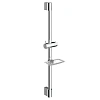 Душевая штанга AQUAme AQM8203CR 640мм с мыльницей, Хром