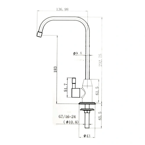 Кран Paini Monoflow AF103 для питьевой воды Кран Paini Monoflow AF103 для питьевой воды