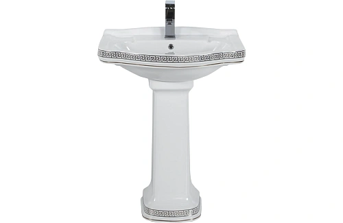 Пьедестал Creavit Klasik KL250-00CB00E-XA00 белый/хром декор Пьедестал Creavit Klasik KL250-00CB00E-XA00 белый/хром декор