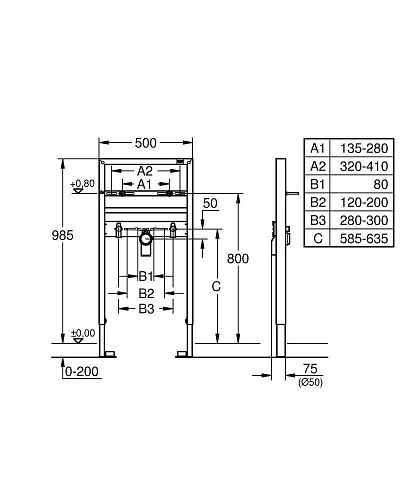 Инсталляция для раковины GROHE Rapid SL (38541000) Инсталляция для раковины GROHE Rapid SL (38541000)