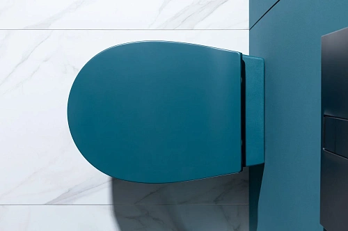 Унитаз подвесной Allen Brau Fantasy 4.11004.PT с крышкой, петроль Унитаз подвесной Allen Brau Fantasy 4.11004.PT с крышкой, петроль