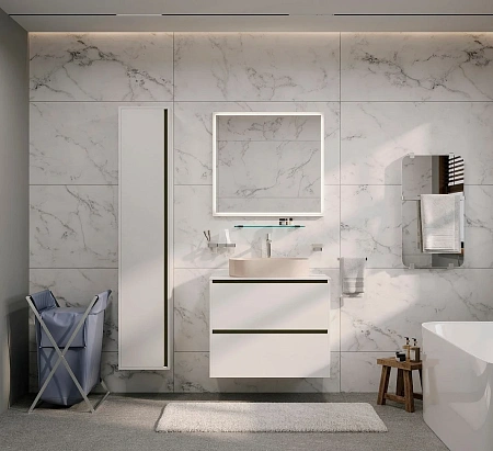 Шкаф-пенал Allen Brau Activity 35 1.34001.WM R белый матовый/черный брашированный Шкаф-пенал Allen Brau Activity 35 1.34001.WM R белый матовый/черный брашированный