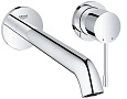 Детальная картинка товара «смеситель для раковины grohe essence+ на 2 отверстия (вынос 230 мм), хром (19967001) внешняя часть»