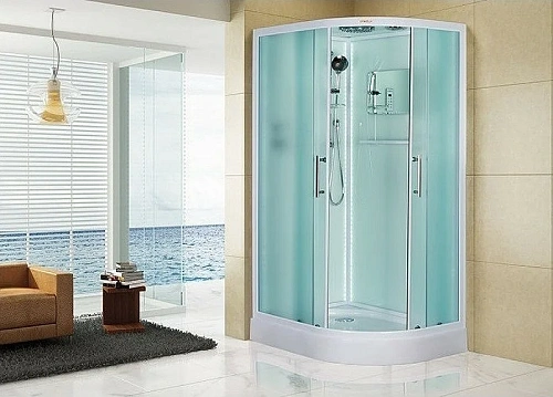 Душевая кабина Esbano ELEGANCIA (ESKL115CRL) полукруглая с крышей и LED освещением ES-L115CR LEFT 85x115x210 Душевая кабина Esbano ELEGANCIA (ESKL115CRL) полукруглая с крышей и LED освещением ES-L115CR LEFT 85x115x210