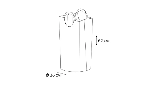 Корзина для белья FX-1011, серая, 63 литра Корзина для белья FX-1011, серая, 63 литра