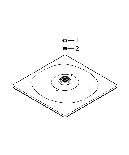 Верхний душ GROHE Rainshower 310 Mono, хром (26568000) Верхний душ GROHE Rainshower 310 Mono, хром (26568000)