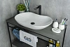 Картинка анонса товара «раковина gid n9175 51128 накладная белая 66.5x41x12»