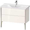 Картинка анонса товара «тумба под раковину duravit xviu xv44920b122 напольная 100 см белая глянцевый»