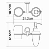 Стакан WasserKRAFT Main K-9289 хром Стакан WasserKRAFT Main K-9289 хром