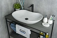 Детальная картинка товара «раковина gid n9175 51128 накладная белая 66.5x41x12»