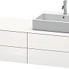 Тумба под раковину Duravit XSquare XS4913R2222 140 см белая глянцевый Тумба под раковину Duravit XSquare XS4913R2222 140 см белая глянцевый