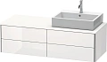 Тумба под раковину Duravit XSquare XS4913R2222 140 см белая глянцевый Тумба под раковину Duravit XSquare XS4913R2222 140 см белая глянцевый