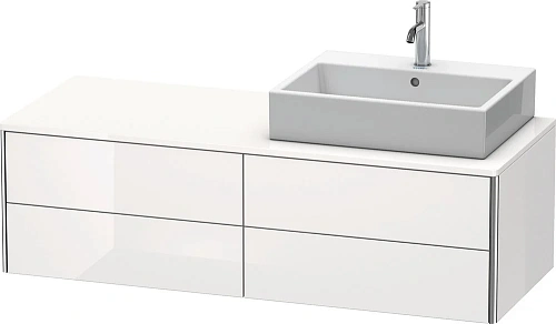 Тумба под раковину Duravit XSquare XS4913R2222 140 см белая глянцевый Тумба под раковину Duravit XSquare XS4913R2222 140 см белая глянцевый