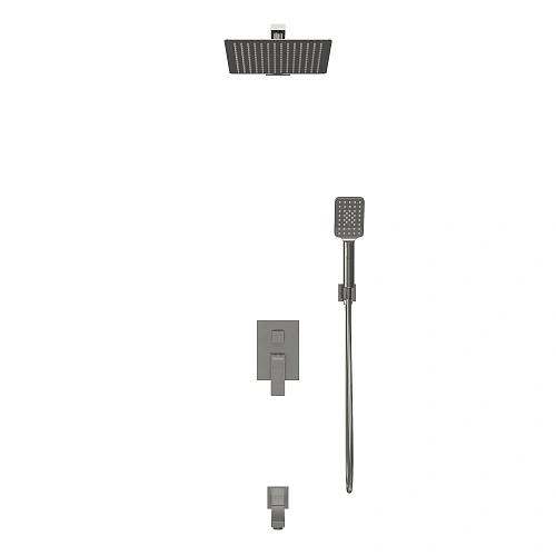 Душевая система GROSSMAN Style 501.K35.05.420 скрытого монтажа графит сатиновый Душевая система GROSSMAN Style 501.K35.05.420 скрытого монтажа графит сатиновый