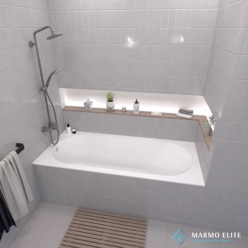 Ванна из искусственного камня Marmo-Elite Асти PW-180-80-2 1800x800 щелевой перелив, глянцевая Ванна из искусственного камня Marmo-Elite Асти PW-180-80-2 1800x800 щелевой перелив, глянцевая