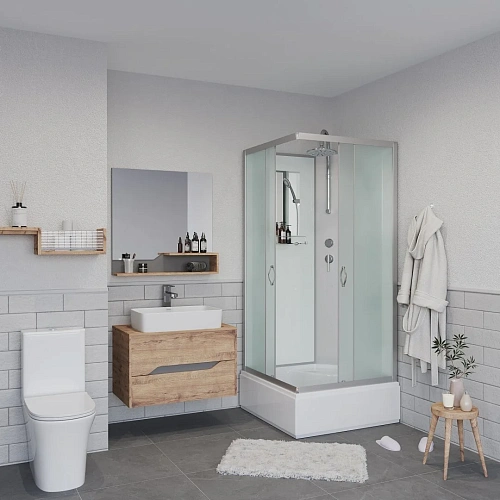 Душевая кабина Niagara Classic NG-1108-14BKT (900х900х2100) средний поддон (26см) стекло матовое с полкой 11081424BKT Душевая кабина Niagara Classic NG-1108-14BKT (900х900х2100) средний поддон (26см) стекло матовое с полкой 11081424BKT