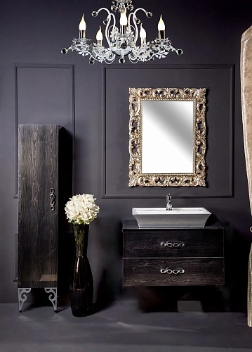 Тумба под раковину Armadi Art NeoArt 831-080-BW 80смx48 BLACK WOOD Тумба под раковину Armadi Art NeoArt 831-080-BW 80смx48 BLACK WOOD