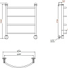 Полотенцесушитель водяной Aquanet Romeo 600x600 золото 00234479 Полотенцесушитель водяной Aquanet Romeo 600x600 золото 00234479