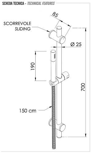 Душевой гарнитур Remer 317G317MMVO, состаренная латунь Душевой гарнитур Remer 317G317MMVO, состаренная латунь