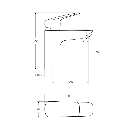 Смеситель для раковины BelBagno DUE-LVM-CRM-W0 хром Смеситель для раковины BelBagno DUE-LVM-CRM-W0 хром