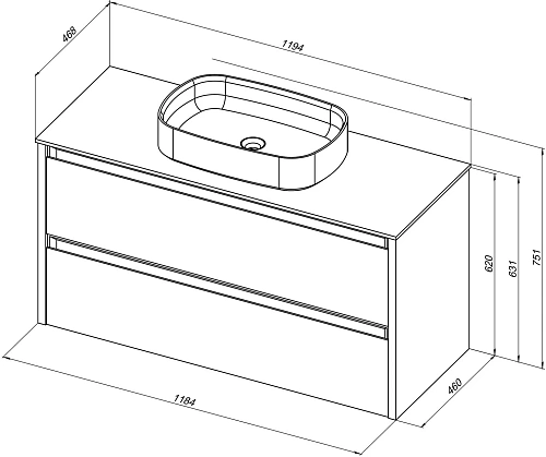 Тумба под раковину Allen Brau Fantasy 120 1.11005.AM 2.0 антрацит матовый Тумба под раковину Allen Brau Fantasy 120 1.11005.AM 2.0 антрацит матовый
