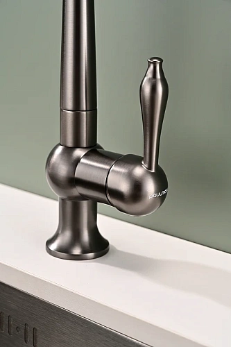 Смеситель для кухни Paulmark Retro вороненая сталь Re213226-GM Смеситель для кухни Paulmark Retro вороненая сталь Re213226-GM