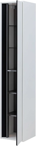 Шкаф-пенал Allen Brau Activity 35 1.34002.WM L белый матовый/черный брашированный Шкаф-пенал Allen Brau Activity 35 1.34002.WM L белый матовый/черный брашированный