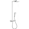 Картинка анонса товара «душевая система hansgrohe raindance select e 300 2jet showerpipe 27128400, белый/хром»