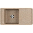 Кухонная мойка Aquaton Беллис 97 1A725132BS220 из литого мрамора, песочный Кухонная мойка Aquaton Беллис 97 1A725132BS220 из литого мрамора, песочный