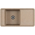 Кухонная мойка Aquaton Беллис 97 1A725132BS220 из литого мрамора, песочный Кухонная мойка Aquaton Беллис 97 1A725132BS220 из литого мрамора, песочный
