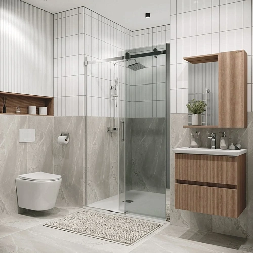 Душевая дверь GROSSMAN Classic 100.K33.04.120.10.00 (120x195) хром, стекло прозрачное Душевая дверь GROSSMAN Classic 100.K33.04.120.10.00 (120x195) хром, стекло прозрачное