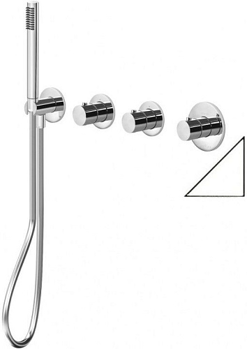 Смеситель для ванны Paffoni Modular Box MDE000BO Смеситель для ванны Paffoni Modular Box MDE000BO