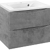 Тумба под раковину Vincea Mia 650 подвесная, 2 выкатных ящика soft close, Beton VMC-2MA650BT Тумба под раковину Vincea Mia 650 подвесная, 2 выкатных ящика soft close, Beton VMC-2MA650BT